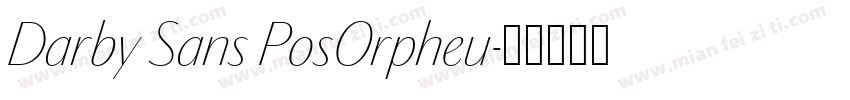 Darby Sans PosOrpheu字体转换